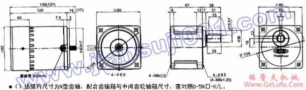 单相感应马达（出力60W-90W）(图2)