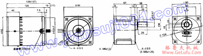 单相可逆式感应马达（60W-90W）(图2)
