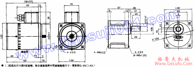 三相感应马达附接线盒（出力60W-90W）(图2)
