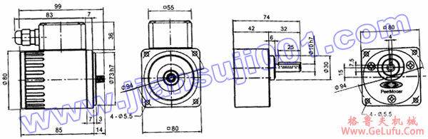 三相感应马达附接线盒（出力25W-40W）(图2)
