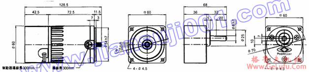 单相电磁刹车马达（出力6W-15W）(图2)