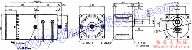 电磁离合制动感应马达（出力60W-90W）(图2)