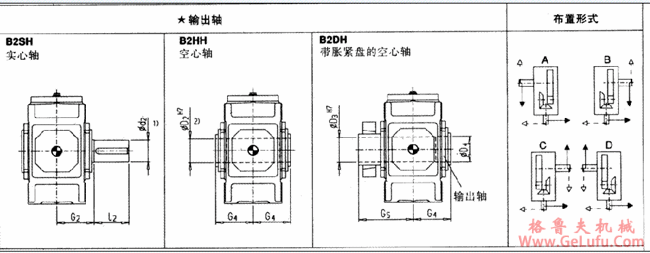 B2.H型直交轴齿轮箱二级传动卧式安装(图3)