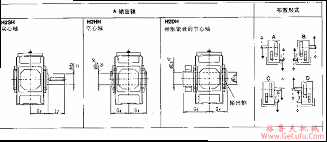 H2.H型平行轴齿轮箱两级传动卧式安装(图3)