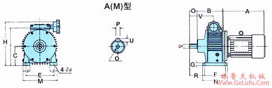 DISCO无段变速机卧式基本型(脚座安装型)(图2)