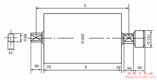 TJ型电动滚筒的技术规格参数（直径215～400mm）(图4)