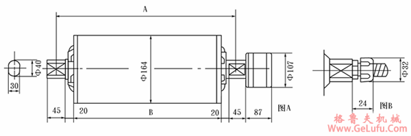 TJ型电动滚筒的技术规格参数（直径110～160mm）(图4)
