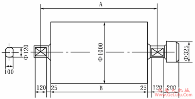 TJ型电动滚筒的技术规格参数（直径800～1000mm）(图5)
