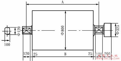 TJ型电动滚筒的技术规格参数（直径800～1000mm）(图4)