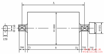 TJ型电动滚筒的技术规格参数（直径800～1000mm）(图6)