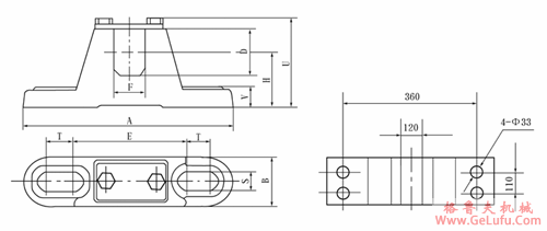 KL型支座尺寸(图2)