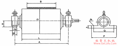 WX（WB、WD）T、WX（WB、WD）N电动滚筒安装尺寸表(图3)