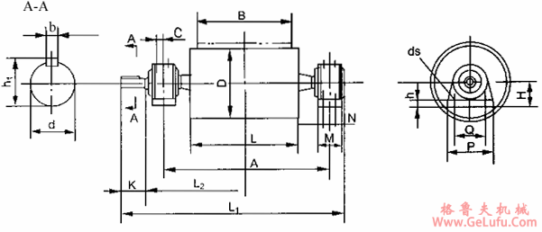 TMF新型输送机械驱动系统主要安装尺寸(图2)