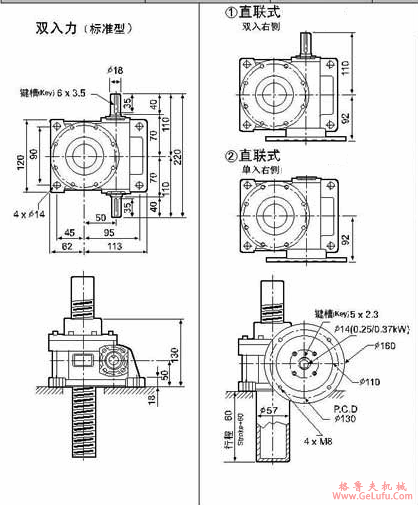 WSH系列蜗杆升降机附图(图2)