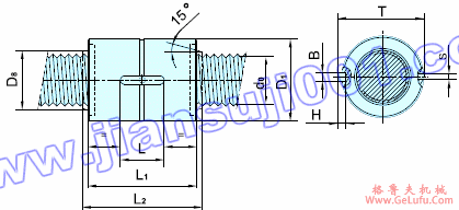PRZS圆柱式单螺母安装尺寸(图3)