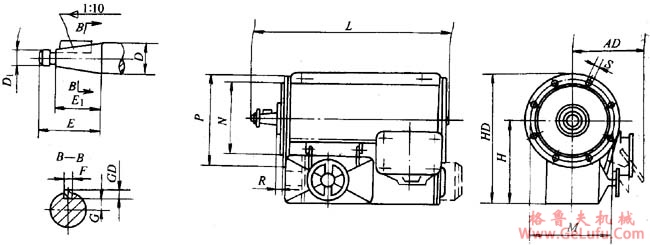 YHLQ-H系列船舶起货机用恒力矩异步电动机外形尺寸(图3)