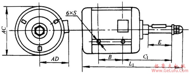 YPZ、YPZC系列通专用低噪声异步电动机外形安装尺寸(图2) YPZ、YPZC系列通专用低噪声异步电动机外形安装尺寸(图2)