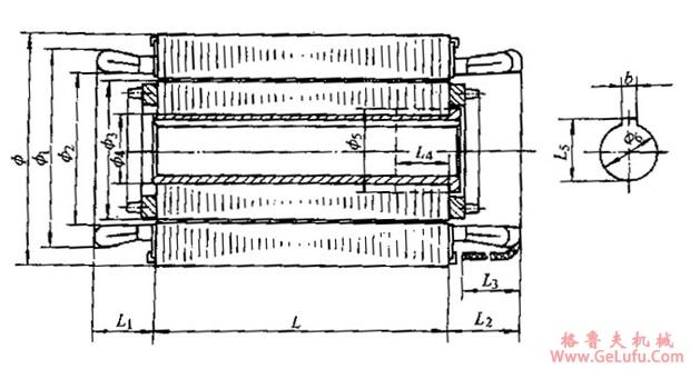 YSR-Z系列制冷机用耐氟三相异步电动机外形及安装尺寸(图2)
