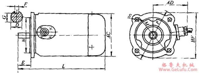 YBS系列小功率隔爆型三相异步电动机外形尺寸(图3)