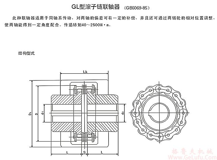 GL4滚子链联轴器(图1)